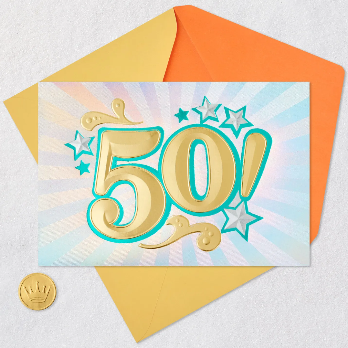Here's to Fifty 50th Birthday Card