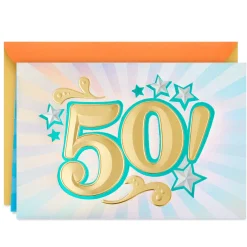 Here's to Fifty 50th Birthday Card