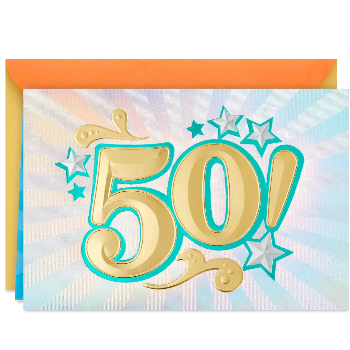 Here's to Fifty 50th Birthday Card