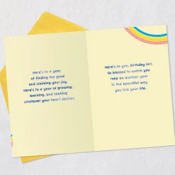 Here's to the Beautiful Way You Live Birthday Card for Granddaughter