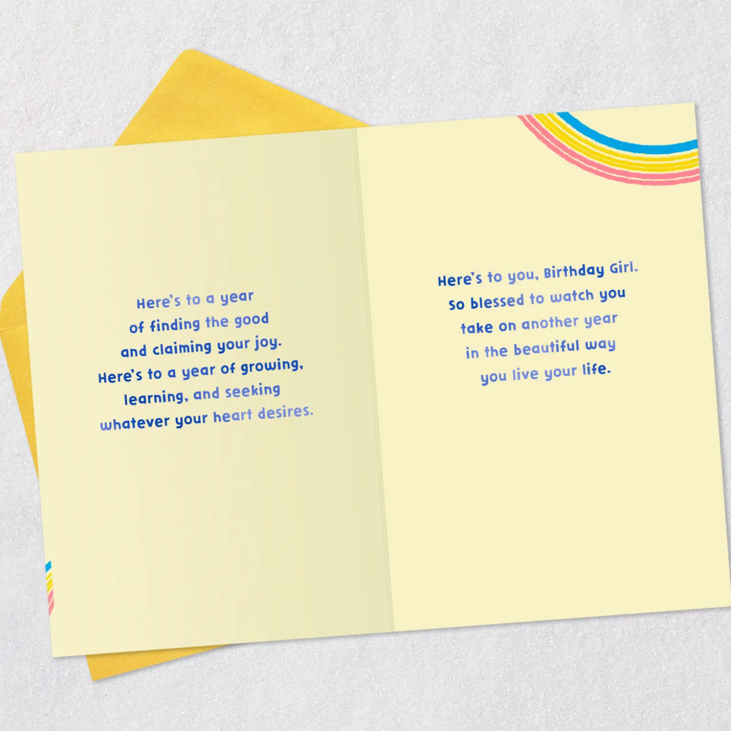 Here's to the Beautiful Way You Live Birthday Card for Granddaughter