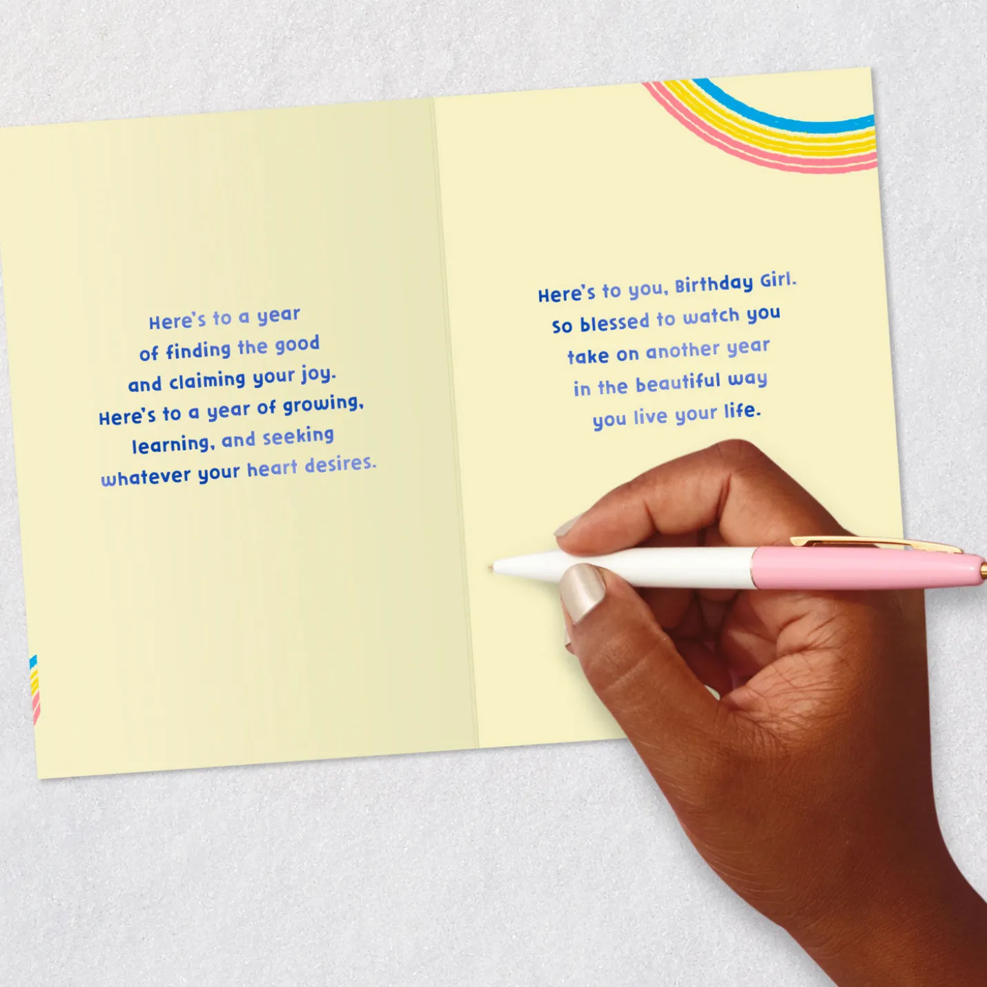 Here's to the Beautiful Way You Live Birthday Card for Granddaughter