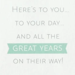 Here's to You 3D Pop-Up 40th Birthday Card