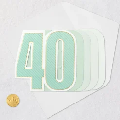 Here's to You 3D Pop-Up 40th Birthday Card