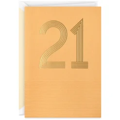 Here's to You! 21st Birthday Card
