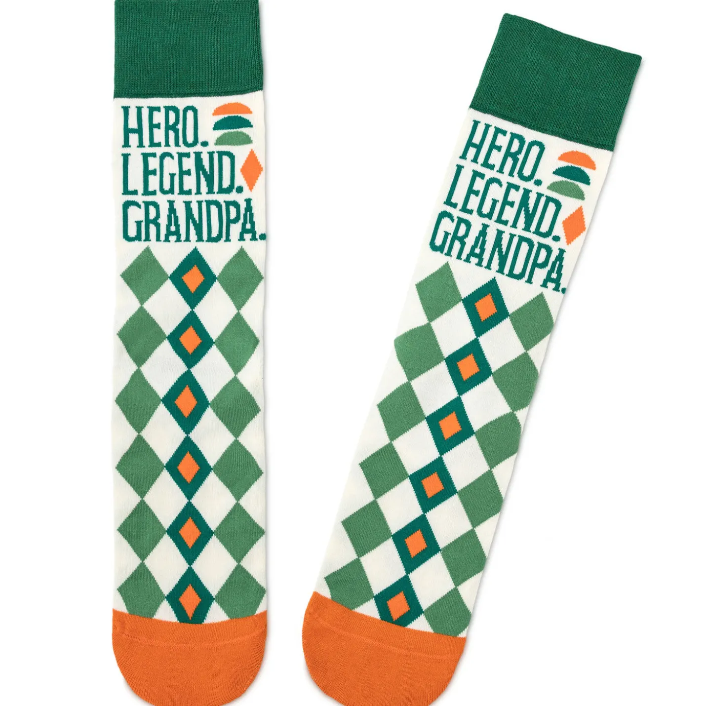Hero Legend Grandpa Novelty Crew Socks
