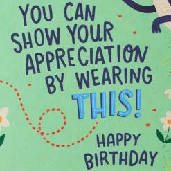 Hey Sis, I Remembered Funny Birthday Card With Sticker for Her