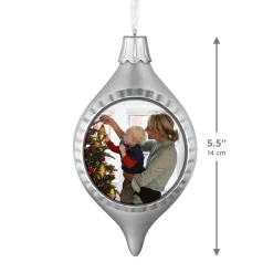 Holiday Finial Personalized Ornament, Custom Photo