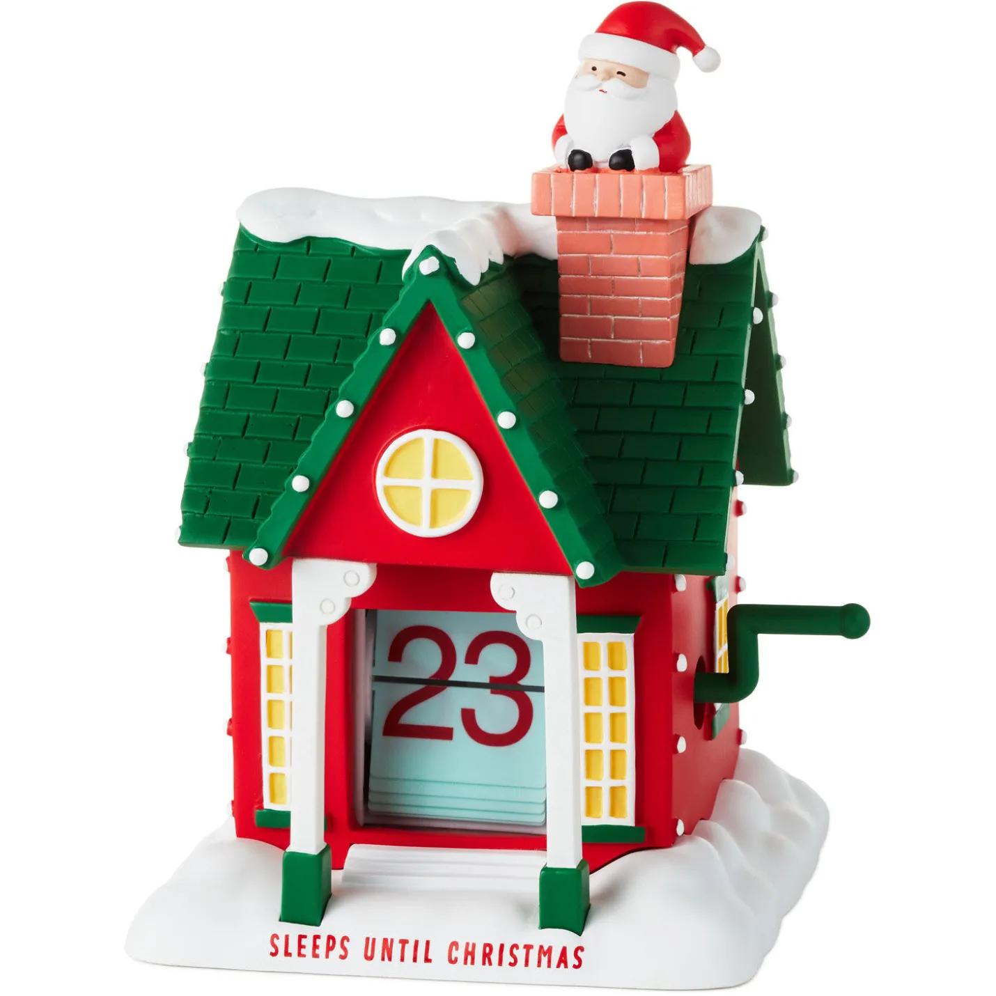 Holiday House Christmas Countdown Calendar With Crank