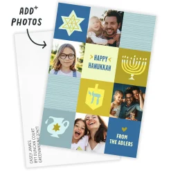 Holiday Icons Flat Hanukkah Photo Card