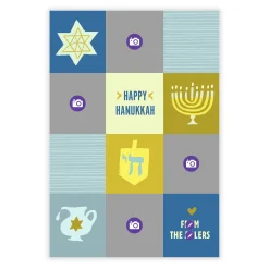 Holiday Icons Flat Hanukkah Photo Card