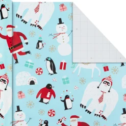Holiday Mix 4-Pack Christmas Wrapping Paper Assortment, 120 sq. ft.
