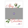 Holly and Ivy Flat Christmas Photo Card