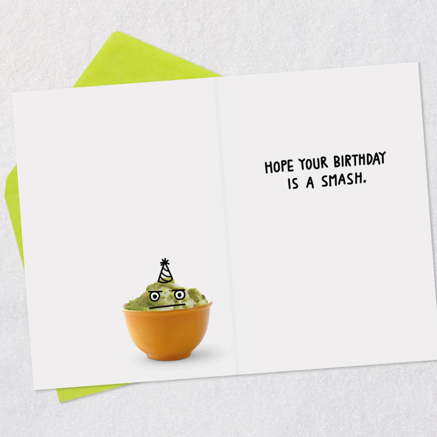 Holy Guacamole Avocado Funny Birthday Card