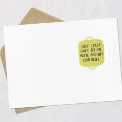 Holy Crap Funny Birthday Card