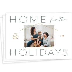 Home for the Holidays Flat Holiday Photo Card