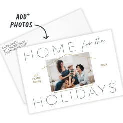 Home for the Holidays Flat Holiday Photo Card