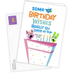 hoops&yoyo™ Over the Top Wishes Funny Custom Birthday Card