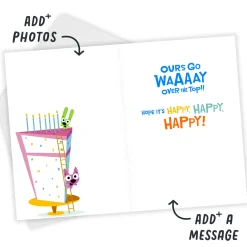 hoops&yoyo™ Over the Top Wishes Funny Custom Birthday Card