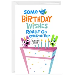 hoops&yoyo™ Over the Top Wishes Funny Custom Birthday Card