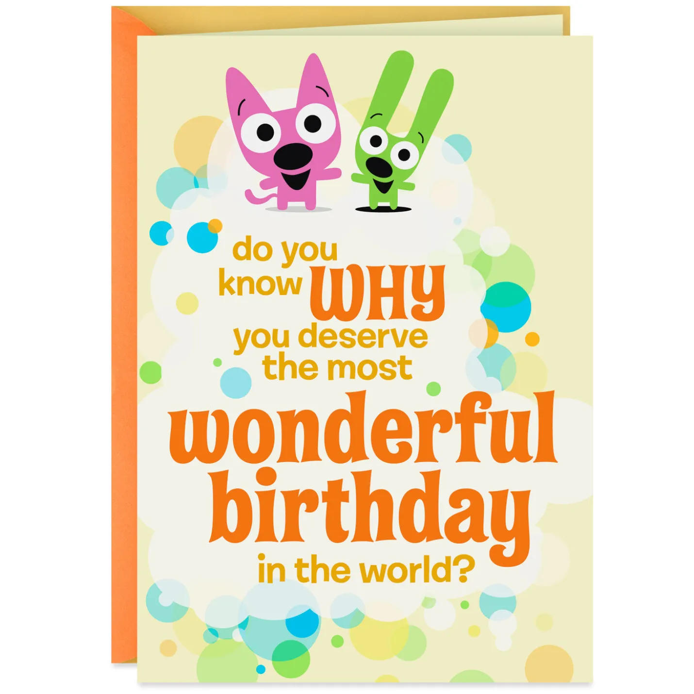 hoops&yoyo You're Wonderful to Infinity Birthday Card With Sound