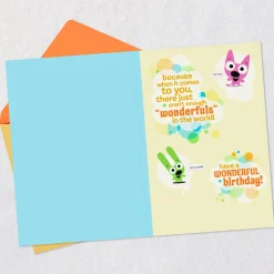 hoops&yoyo You're Wonderful to Infinity Birthday Card With Sound