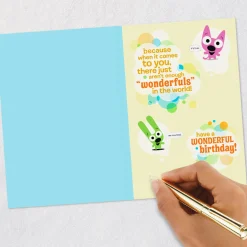 hoops&yoyo You're Wonderful to Infinity Birthday Card With Sound