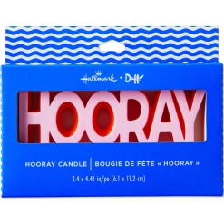 "Hooray" Pink Candle