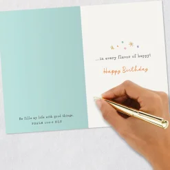 Hope God Piles on the Blessings Religious Birthday Card