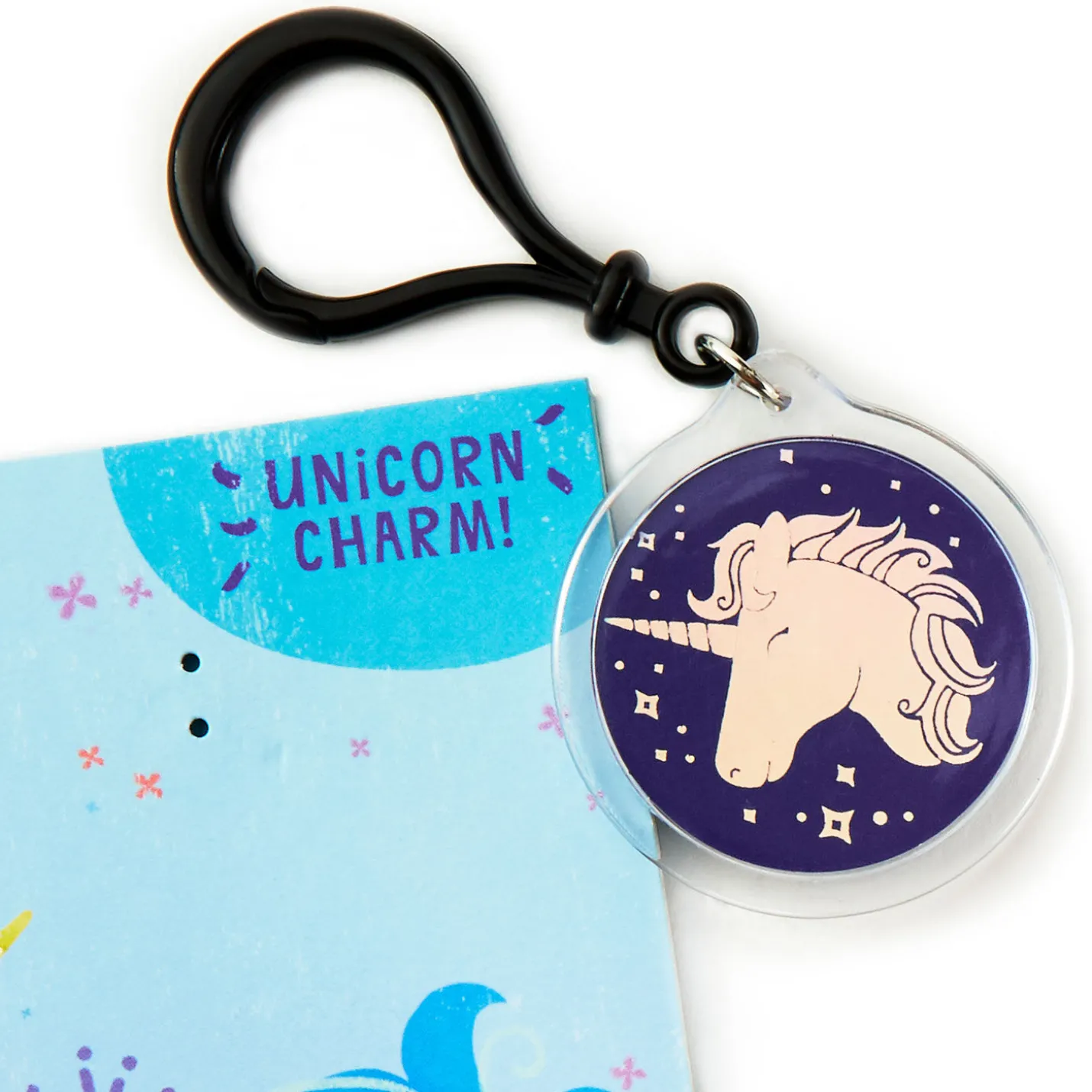 Hope It's Magical Birthday Card for Kids With Unicorn Backpack Clip