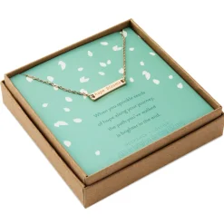 Hope Blooms Gold Metal Necklace