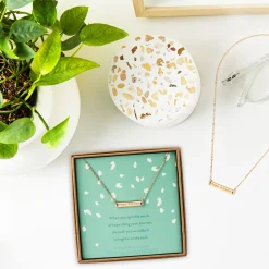 Hope Blooms Gold Metal Necklace