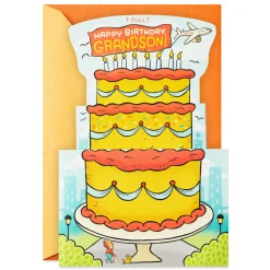 Hope the Fun Stacks Up Pop-Up Birthday Card for Grandson