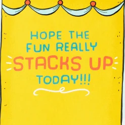 Hope the Fun Stacks Up Pop-Up Birthday Card for Grandson