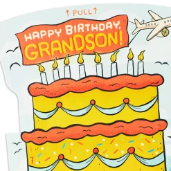 Hope the Fun Stacks Up Pop-Up Birthday Card for Grandson