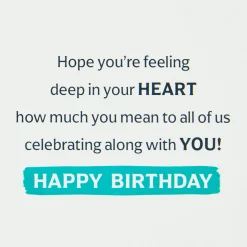 Hope You Know How Much You Mean 85th Birthday Card