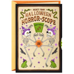 Horror-Scope Spinner Funny Halloween Card With Sound and Light