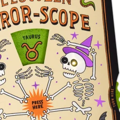 Horror-Scope Spinner Funny Halloween Card With Sound and Light