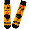 Hot Dad at Work Novelty Crew Socks