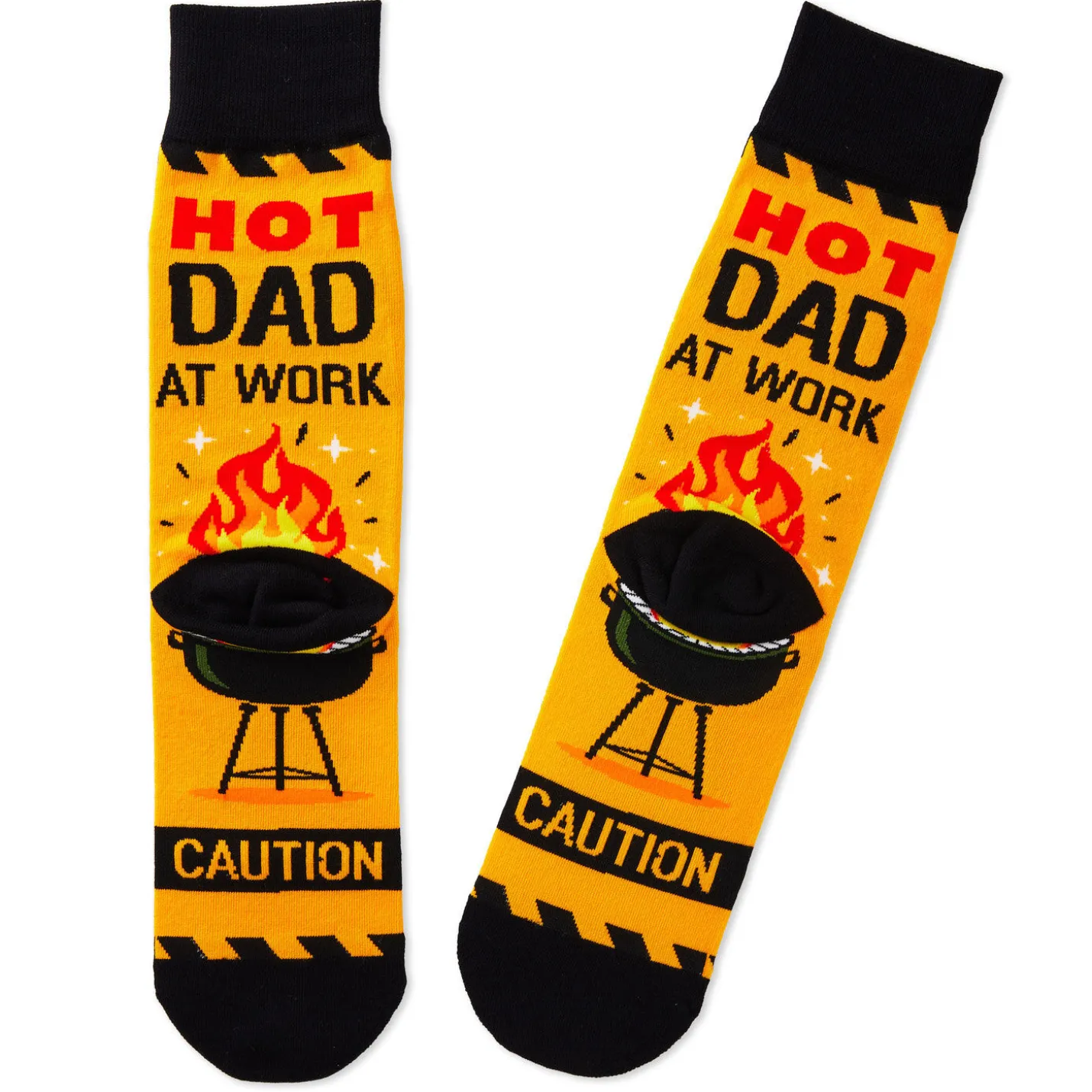 Hot Dad at Work Novelty Crew Socks