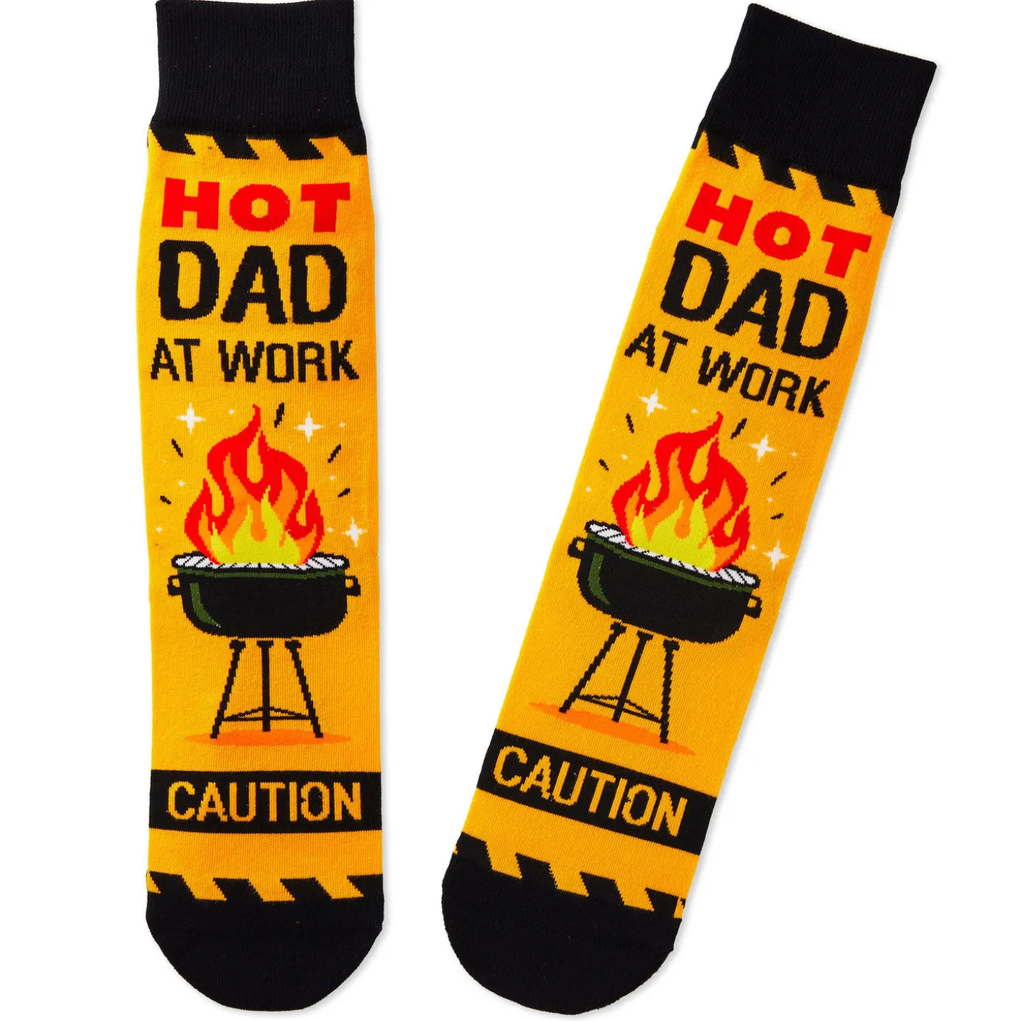 Hot Dad at Work Novelty Crew Socks