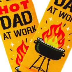 Hot Dad at Work Novelty Crew Socks