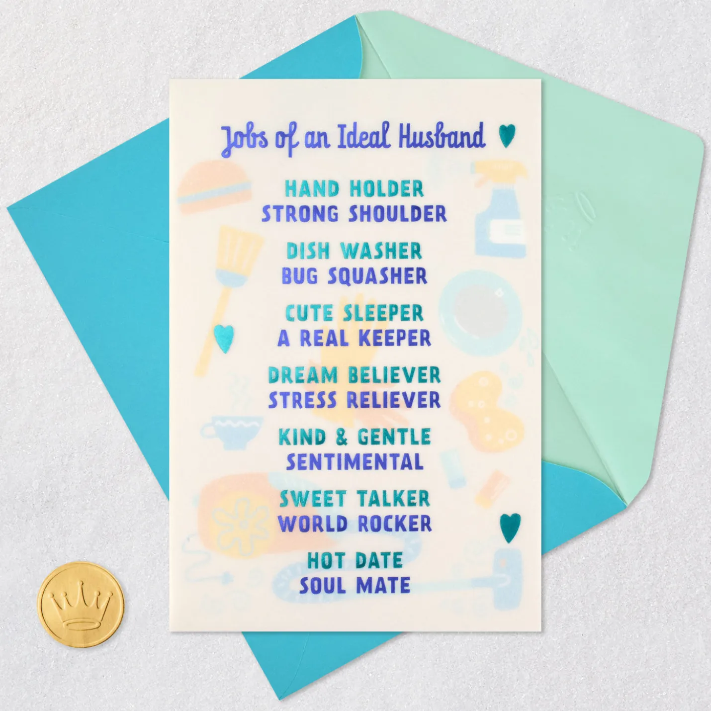 Hot Date and Soul Mate Birthday Card for Husband