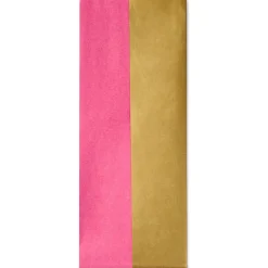Hot Pink and Gold 2-Pack Tissue Paper, 4 Sheets