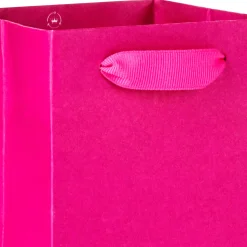13" Hot Pink Wine Gift Bag