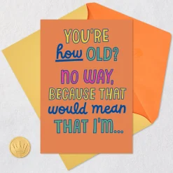 How Old Are You Funny Birthday Card