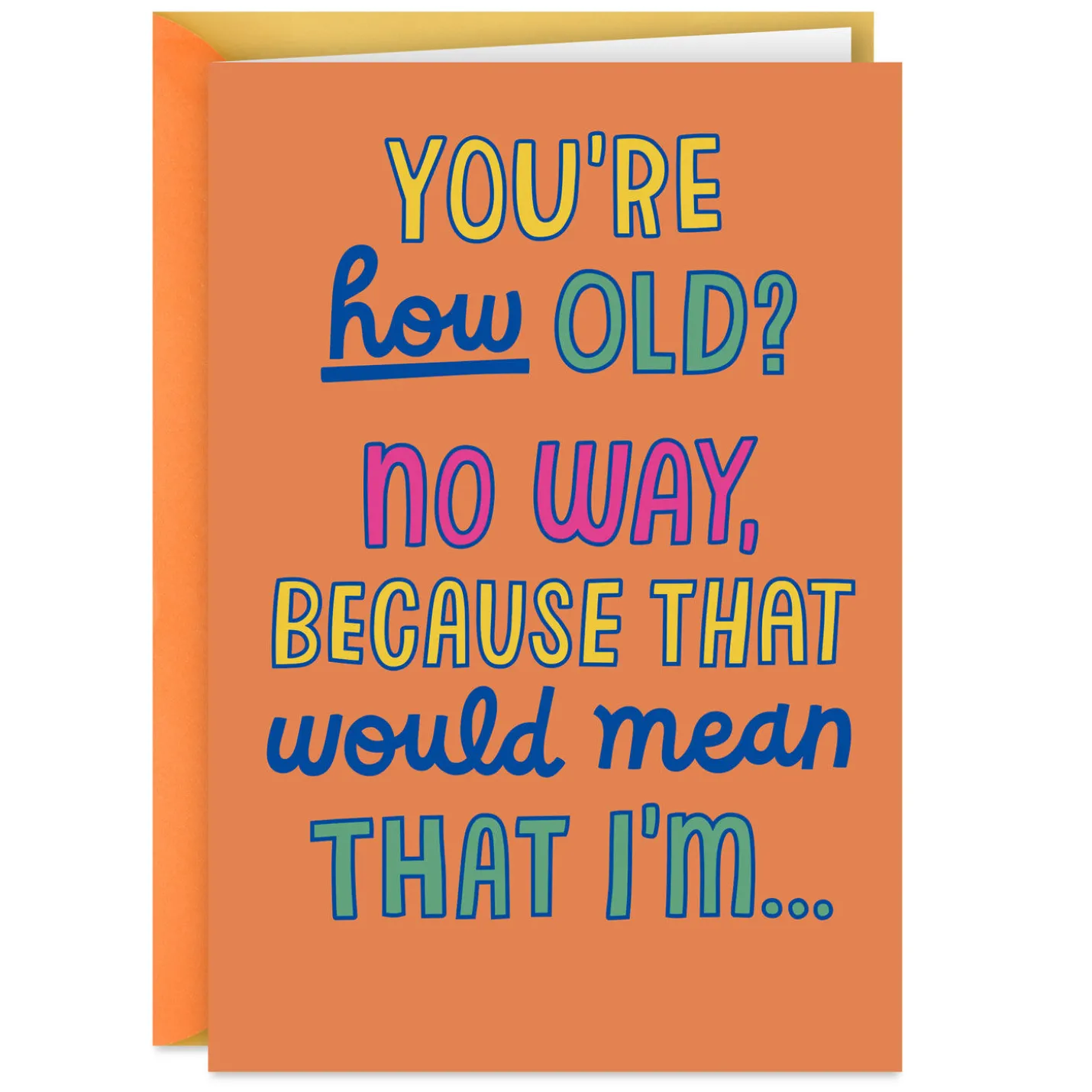 How Old Are You Funny Birthday Card