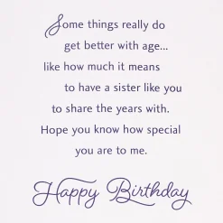 How Special You Are to Me Birthday Card for Sister
