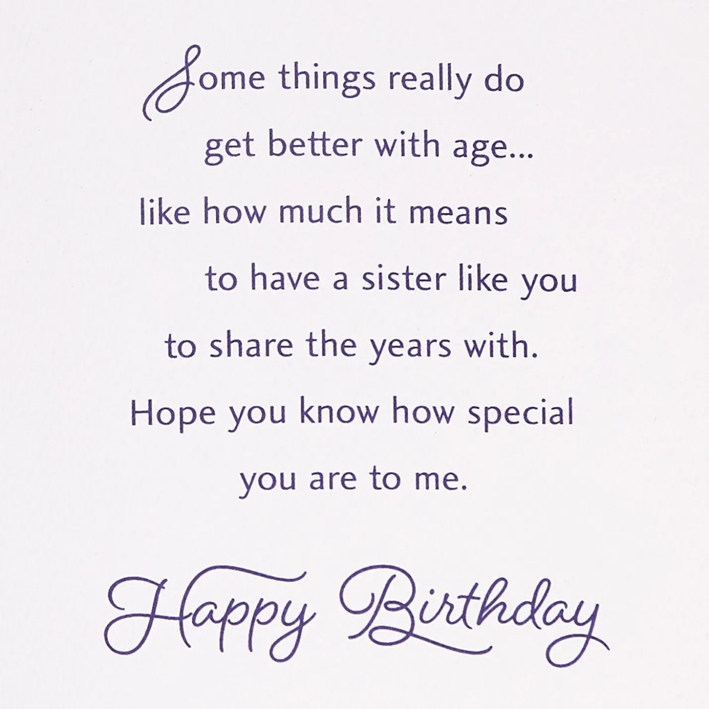 How Special You Are to Me Birthday Card for Sister