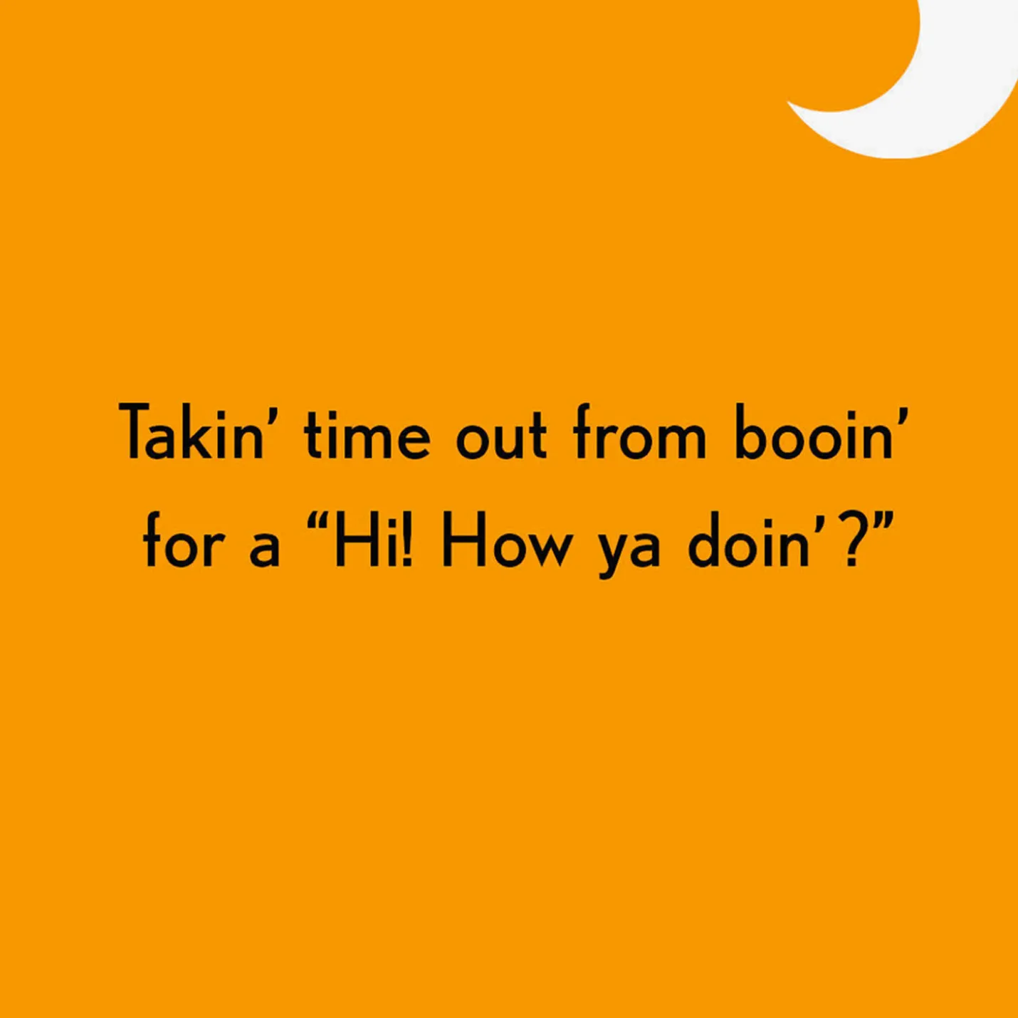 How Ya Doin' Ghosts Halloween Card